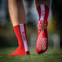 Load image into Gallery viewer, Pure Grip Socks Red