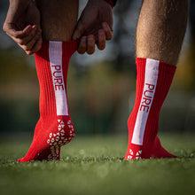 Load image into Gallery viewer, Pure Grip Socks Red