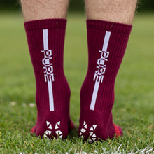 Load image into Gallery viewer, Pure Grip Socks Pro Maroon