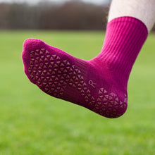 Load image into Gallery viewer, Pure Grip Socks Pro Stealth Maroon