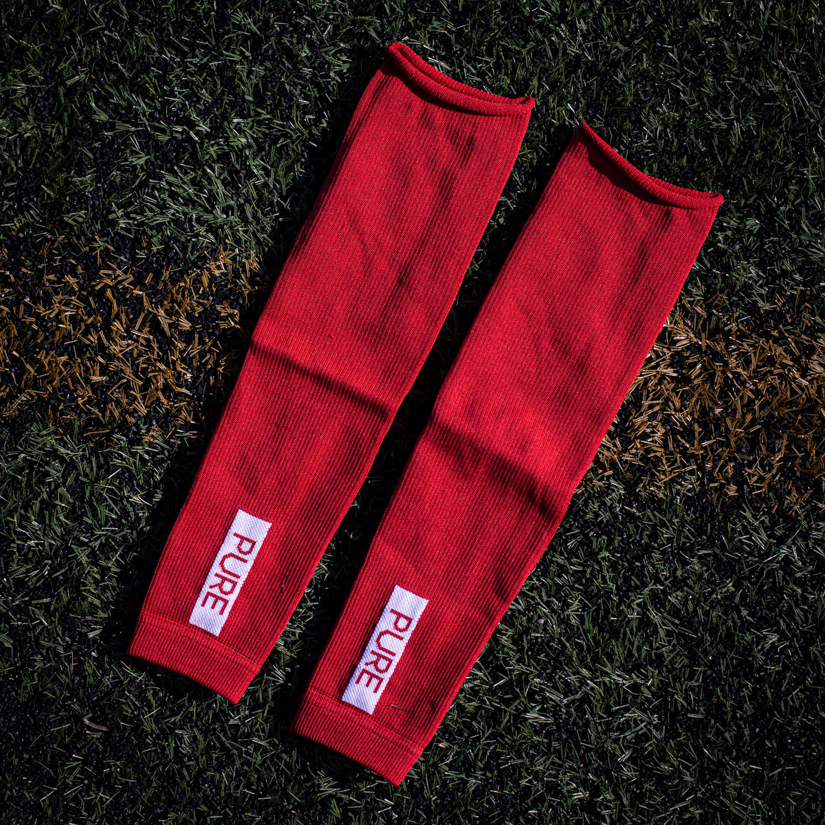 Pure Sleeves Classic (Long) Red – Pure Grip Socks