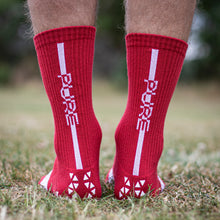 Load image into Gallery viewer, Pure Grip Socks Pro Red