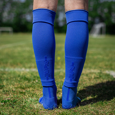 Blue Kids Football Grip Socks