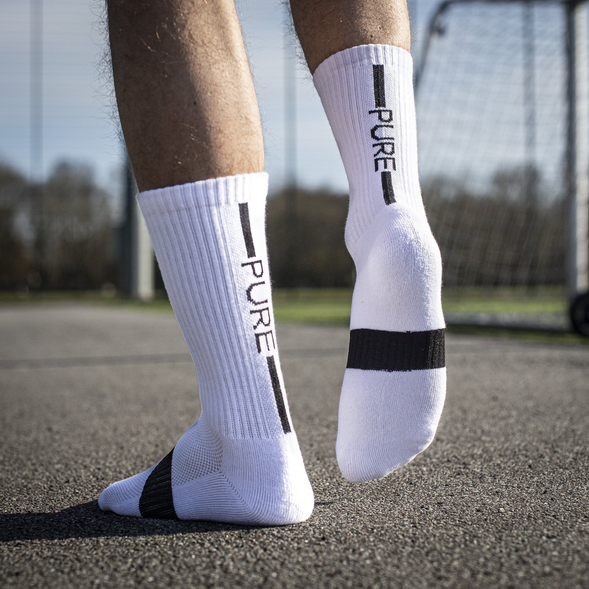 Classic White Grip Socks, White Sports Socks