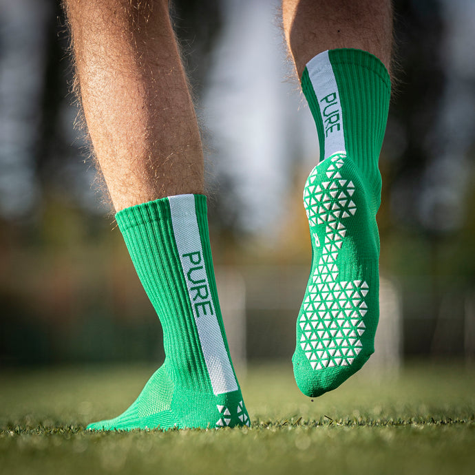 Green FUTBLR Grip Socks