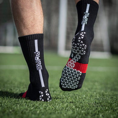 Grip Anti-Slip Socks (Black) - Soccer Wearhouse