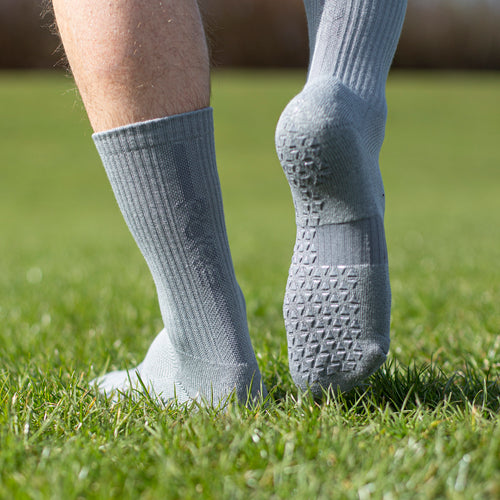 Classic Non-Slip Grip Socks - Gray - ShopperBoard