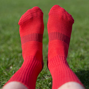 Red Football Socks, Grip Socks