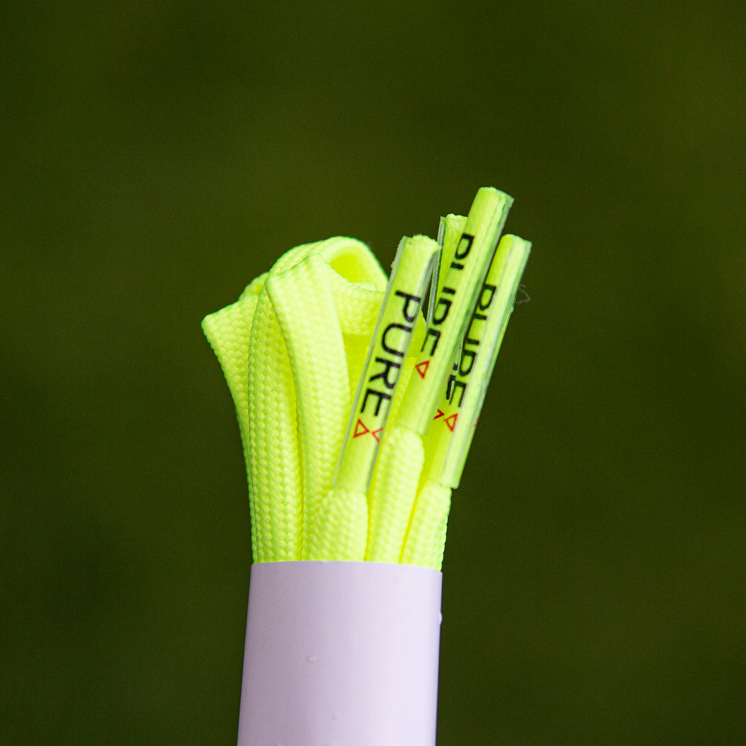 Pure Laces Neon Yellow – Pure Grip Socks