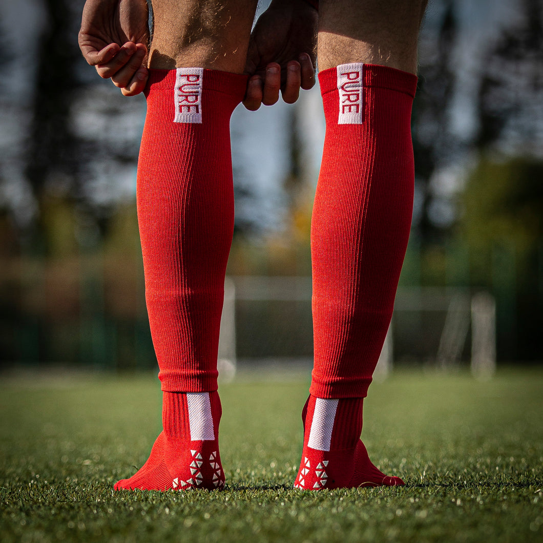 Pure Sleeves Red – Pure Grip Socks