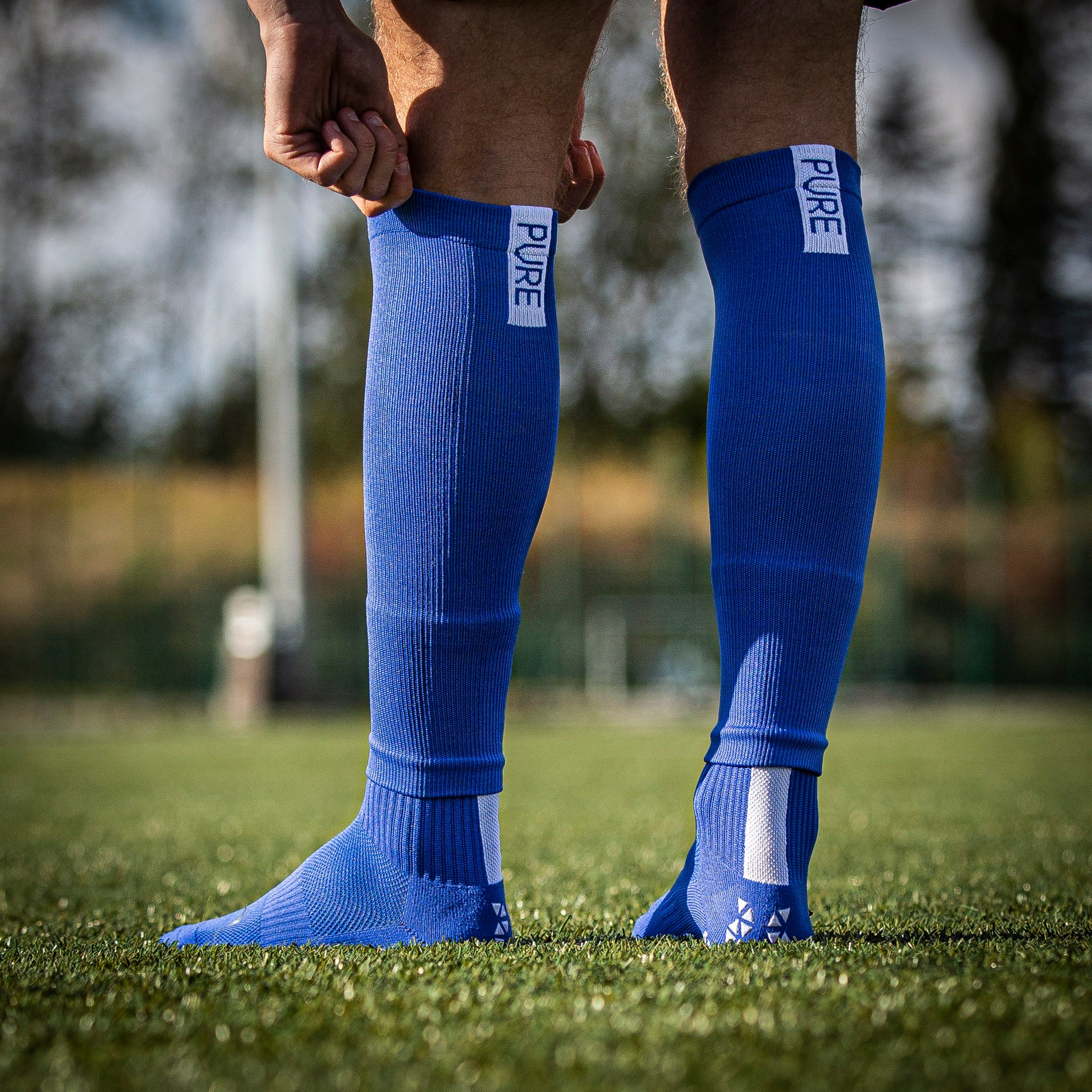 Pure Sleeves Royal Blue – Pure Grip Socks
