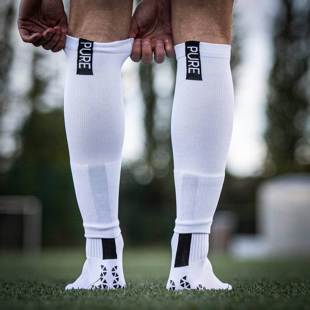 Pure Sleeves White – Pure Grip Socks