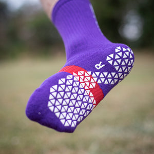 Pure Sleeves Classic (Long) Purple – Pure Grip Socks