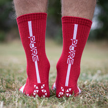 Load image into Gallery viewer, Pure Grip Socks Pro Red
